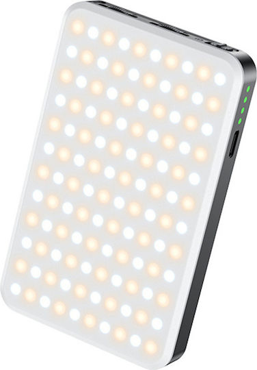 Yesido Selfie Ringlicht Dh12 Usb-c 3000mah 6w 120 LEDs Clip-on Design Schwarz