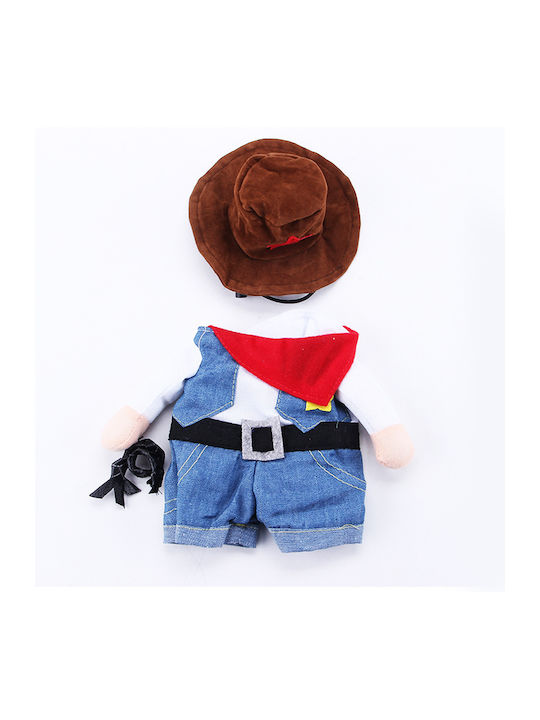 Costum Cowboy Din Denim Pentru Câini Pisici Stilat Distractiv Perfect Pentru Nopți De Petrecere Halloween Mărimea M Albastru Costum Cowboy Din Denim Pentru Câini Pisici Stilat Distractiv Perfect Pentru Nopți De Petrecere Halloween Mărimea M Albastru