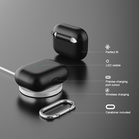Θήκη Σιλικόνης σε Πορτοκαλί χρώμα για Apple AirPods Pro 3
