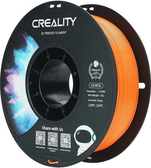 Creality3D PETG 3D Printer Filament 1.75mm Orange 1kg 1pc Spool
