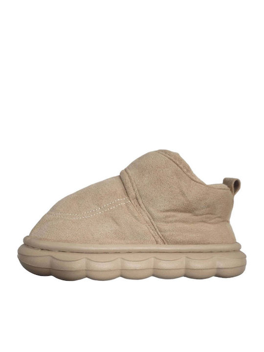 Kinderhausschuhe Stiefel Beige