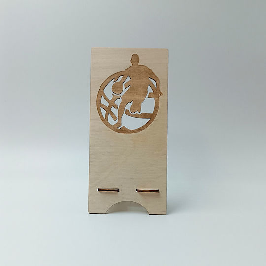 Wooden Desk Cell Phone Stand Basketball Design Toxylo