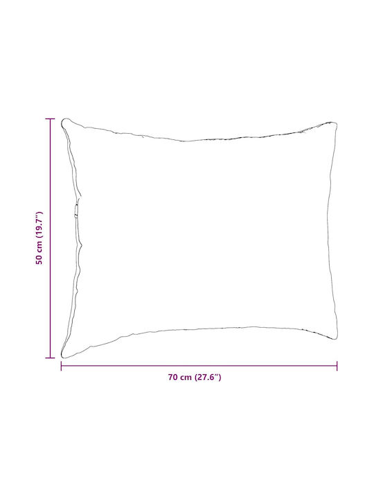 vidaXL Μαξιλάρι Καναπέ Κόκκινο 50x70εκ.