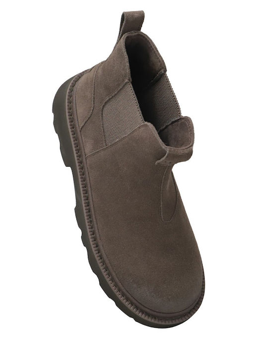 Suede Brown Chelsea Boots