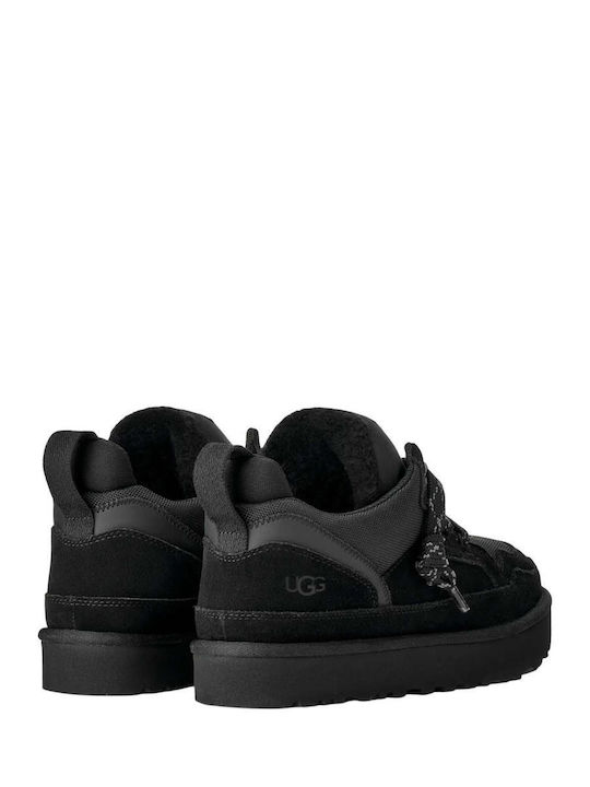 Lowmel Black Μαύρα Ανδρικά Μποτάκια