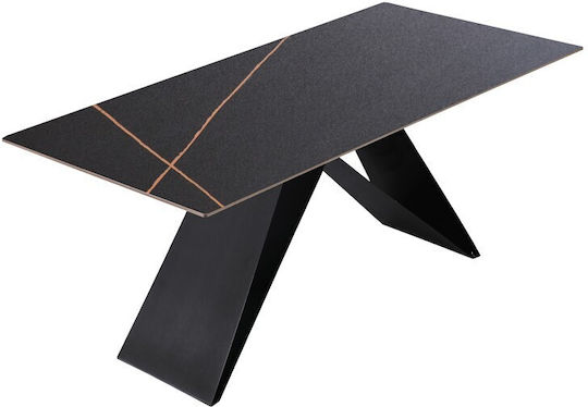 Speisesaal Schwarzer Marmor 180x90x76cm
