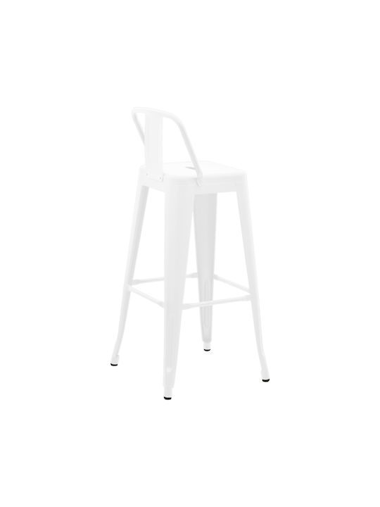 Stool for Bar Outdoor Utopia Matte White 42x42x97cm