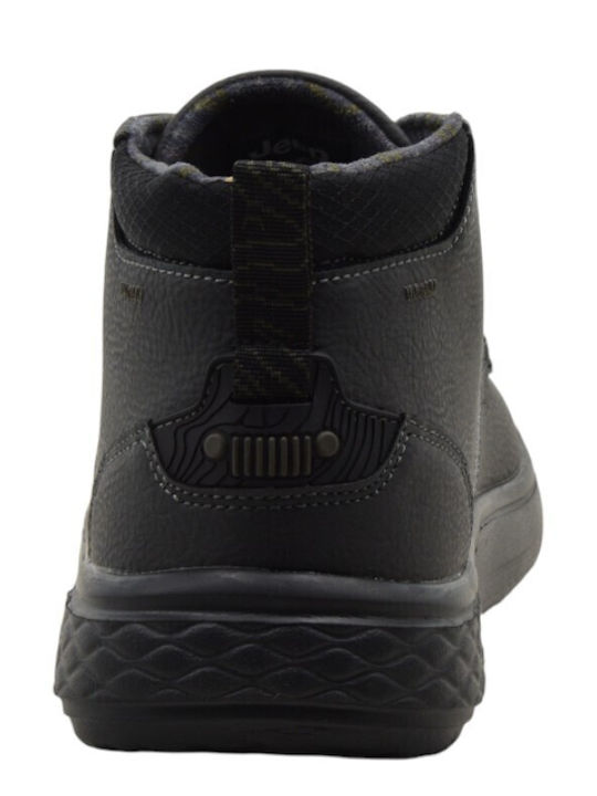 Leather Gray Men's Boots