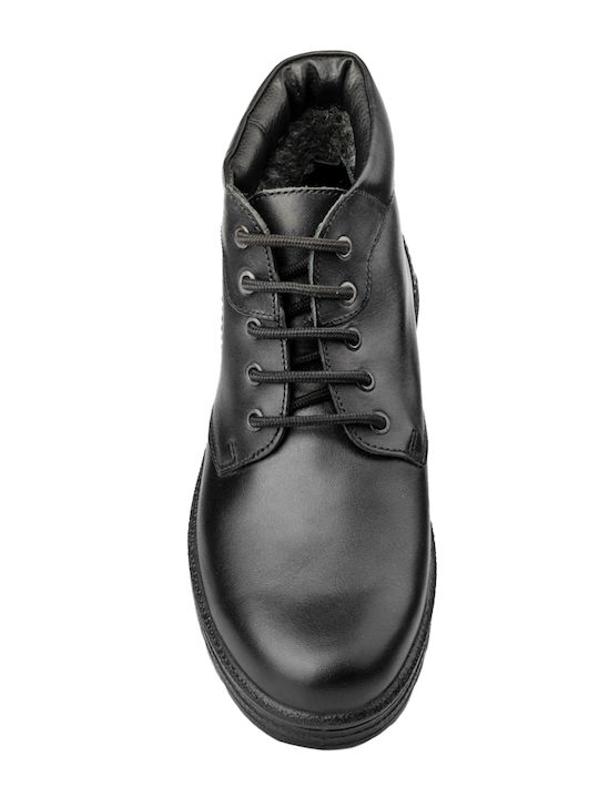Leather Black Men's Boots