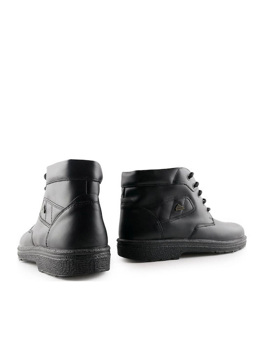 Leather Black Men's Boots