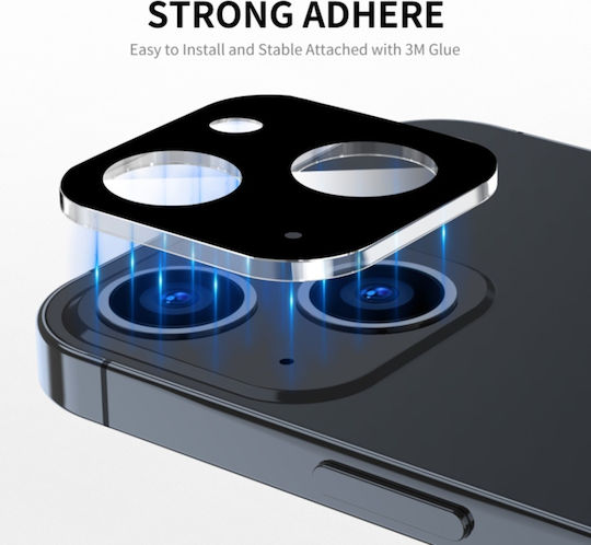 Camera Protection Metal Frame Black for the iPhone 15, iPhone 15 Plus