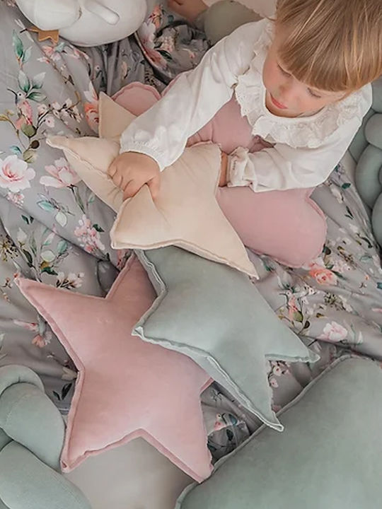 Perna Decorativă Star Sparrow Ice Blue Albastră Deschisă Ecru Albastru Petrol Somon Gri Maro Galben Roșu Alb Bej Verde Roz 32x32