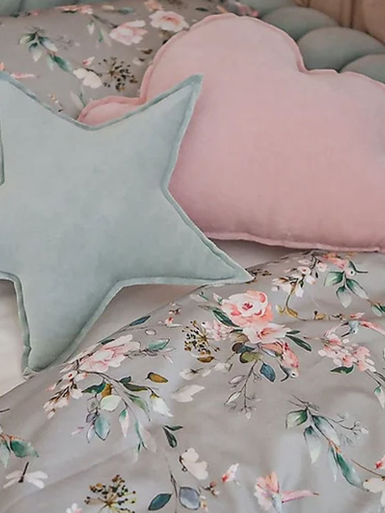 Perna Decorativă Star Sparrow Ice Blue Albastră Deschisă Ecru Albastru Petrol Somon Gri Maro Galben Roșu Alb Bej Verde Roz 32x32