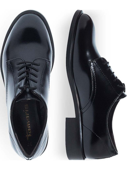 Women's Leather Oxford Shoes Black