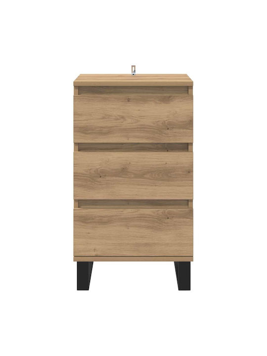 Drawers Storage Metal L40xW35xH70cm