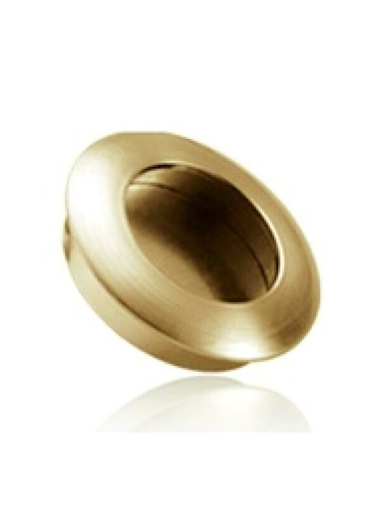 Finetto Silver Door Flush Handle 35mm (Hole Centers 35mm) 243-80293##BSN