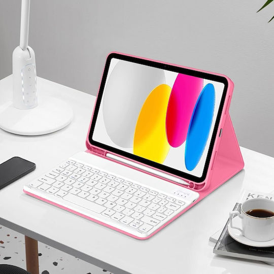 Tech-Protect Flip Cover cu Tastatură Violet (iPad 10.9'' 2022, iPad 11'' 2025)