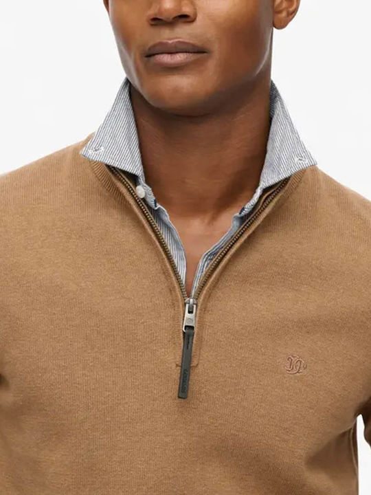 D1 Stud Long Sleeve Sweater Camel