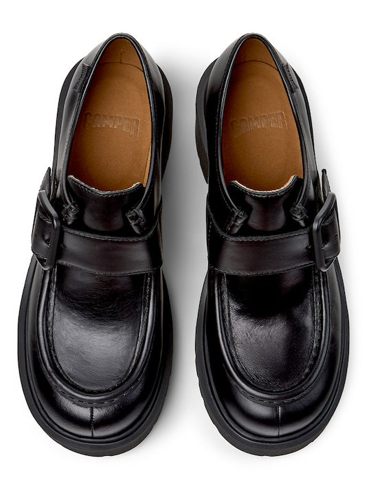 Milah Women's Leather Oxford Shoes Black
