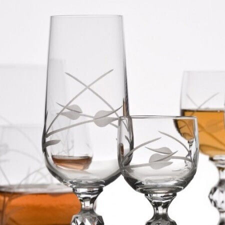 Crystalite Bohemia Set Gläser aus Kristall Mit Stiel 72Stück