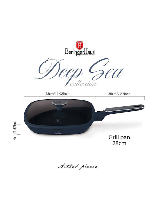 Berlinger Haus Grill With Lid made of Aluminum 28cm