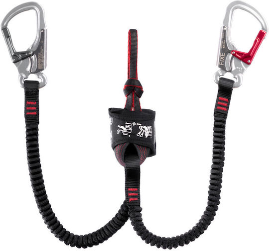 Fixe Ferratum Kettenloser Lanyard Imanatas Αυτασφαλισης Schwarz