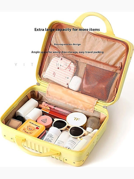 Travel Toiletry Bag Pp Plastic – L33xW19xH25cm – Elastic Support Strap – Gray
