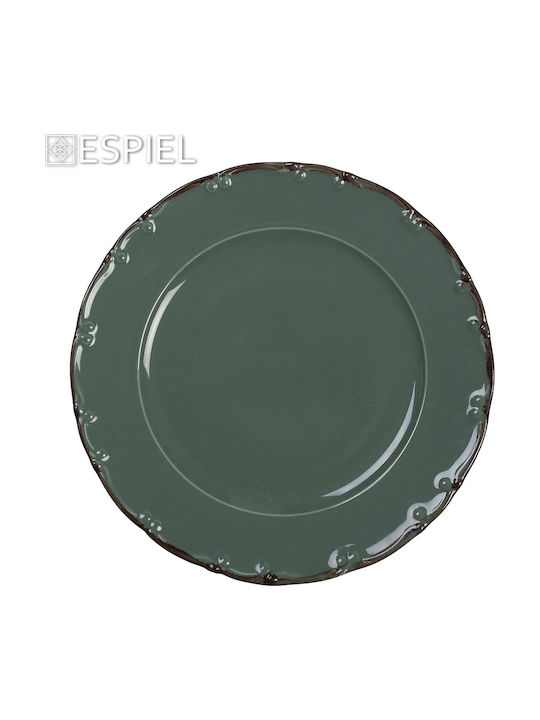 Espiel Liana Cereal Serving Bowl Round made of Porcelain Green with Diameter 16cm Espiel Liana Cereal Serving Bowl Round made of Porcelain Green with Diameter 16cm
