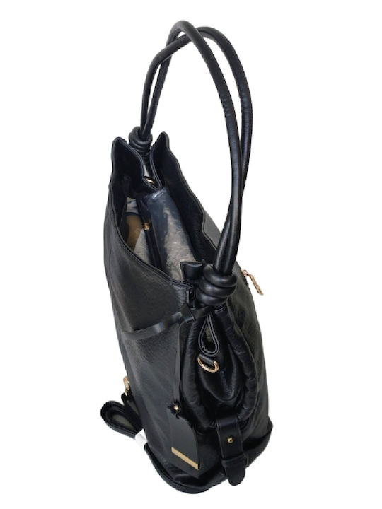 Leather Women's Bag Shoulder Black