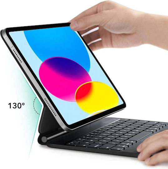 ESR Rebound Klappdeckel mit Tastatur Schware (iPad 2022 10,9 Zoll)