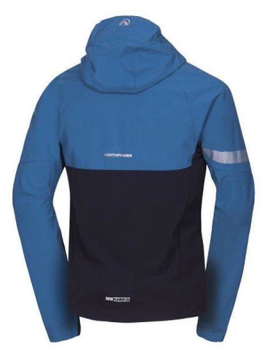 Mens Winter Jacket Softshell Waterproof and Windproof Blue, Black