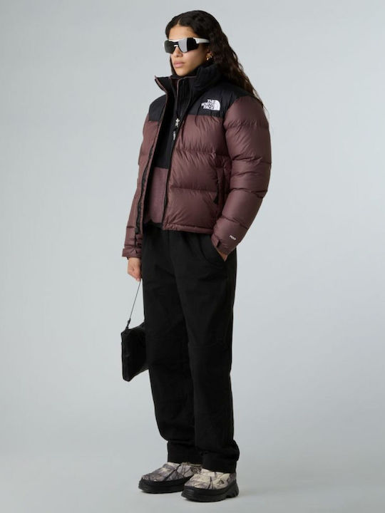 1996 Retro Nuptse Women's Lifestyle Jacket for Winter Brown