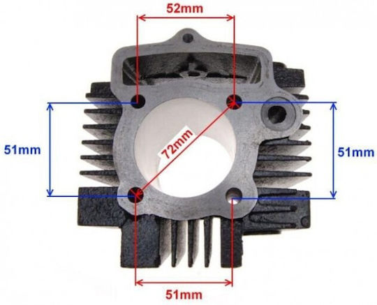 Set Motor Piston 54mm Atv Cross 4t 125cc