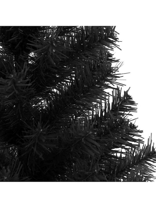 Weihnachtsbaum Basis 120cm mit LED-Beleuchtung Schwarz