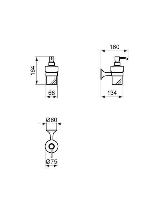 Ideal Standard Dispenser Πλαστικό Λευκό