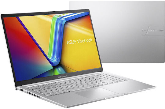 Asus Vivobook 15 M1502YA-BQ160 15.6" IPS FHD (Ryzen 7-7730U/8GB/512GB SSD/No OS) Argintiu rece (Tastatură Engleză Internațională)