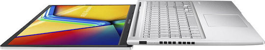 Asus Vivobook 15 M1502YA-BQ160 15.6" IPS FHD (Ryzen 7-7730U/8GB/512GB SSD/No OS) Argintiu rece (Tastatură Engleză Internațională)