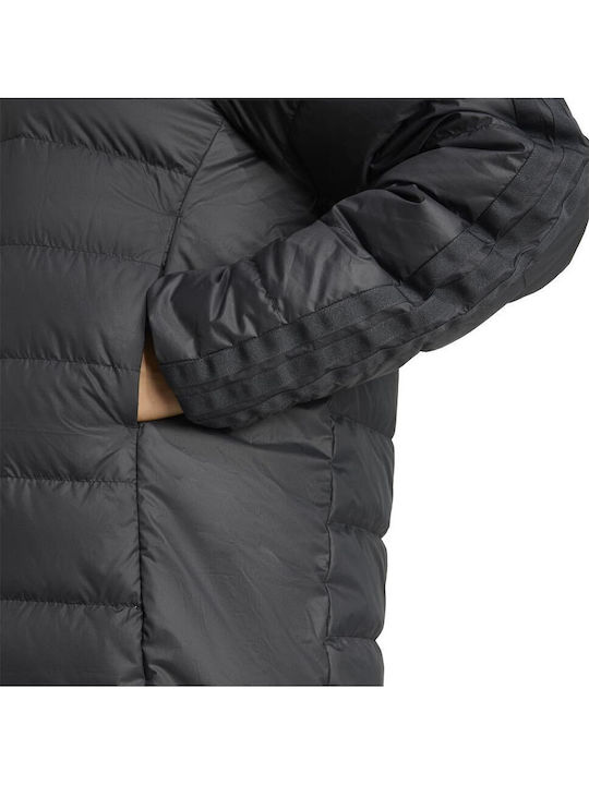 Essentials 3-stripes Light Down Women's Lifestyle Jacket for Winter Black