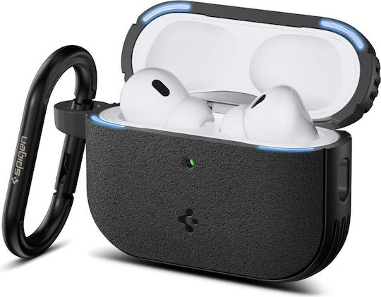 Spigen Vault Case Silicone with Hook in Black color for Apple AirPods Pro 3