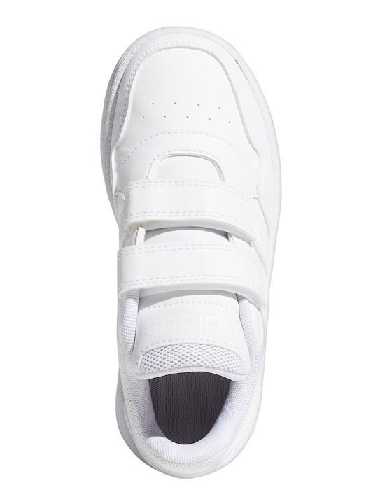 Hoops Kids Sneakers with Scratch White