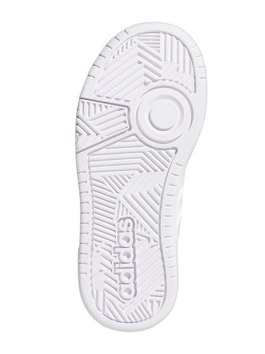 Hoops Kids Sneakers with Scratch White