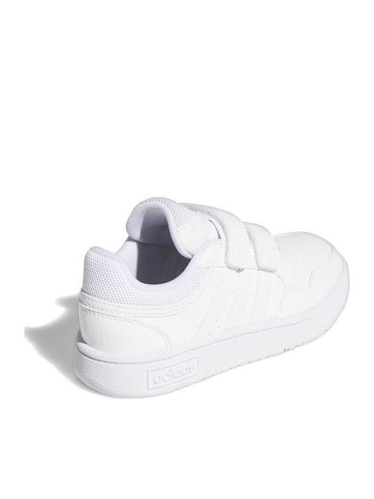 Hoops Kids Sneakers with Scratch White