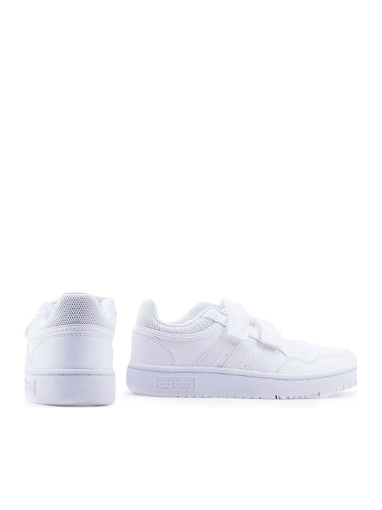 Hoops Kids Sneakers with Scratch White