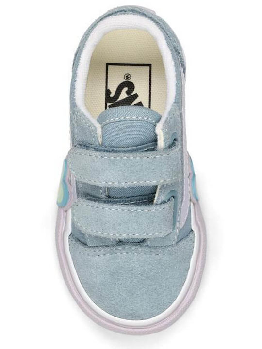 Old Skool V Kids Sneakers with Scratch Blue