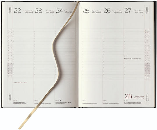 THeofylaktos Classic Weekly Agendas 2026 Burgundy 20x27cm