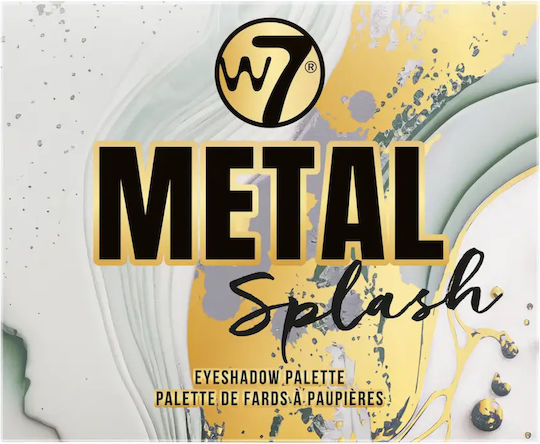 W7 Cosmetics Eyeshadow Палитра със Сенки за Очи в Кремообразна Форма Metal Splash 9.6гр