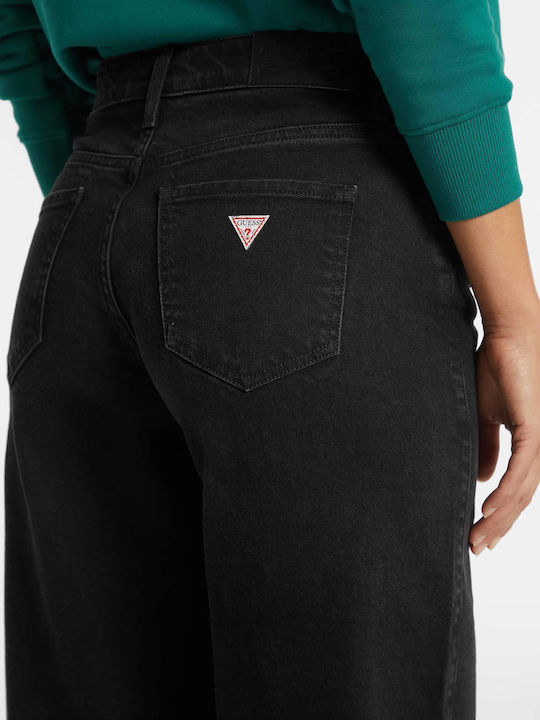 High Rise Women's Jean Pants in Relaxed Fit Black