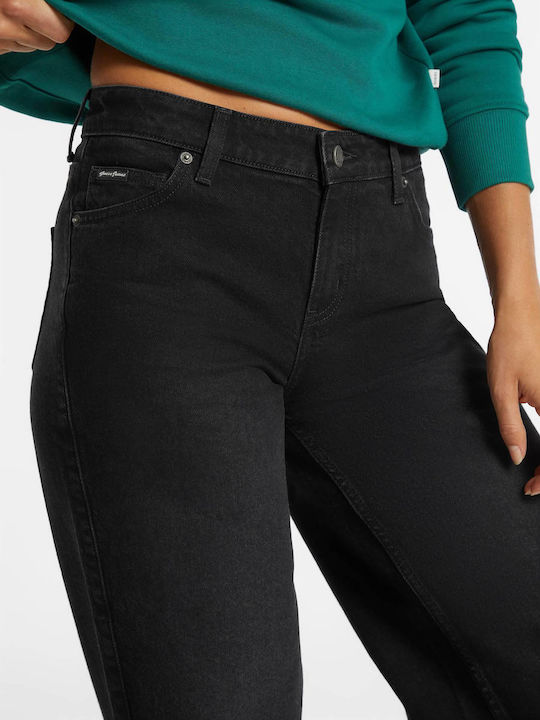 High Rise Women's Jean Pants in Relaxed Fit Black