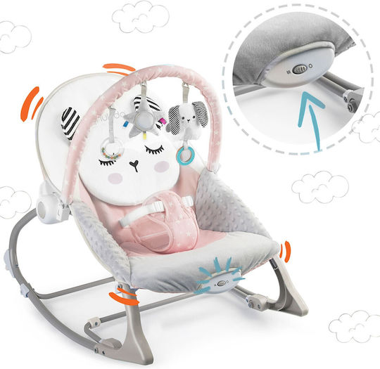 Nukido Elektrisch Baby Relax mit Vibration Rosa für Kind bis 18kg