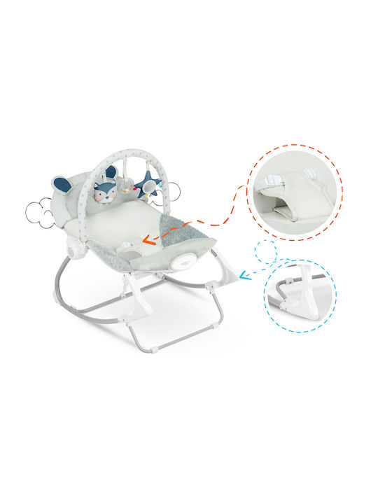 Ricokids Electric Relax pentru Bebeluși cu Vibrații Gri pentru Copil până la 18kg
